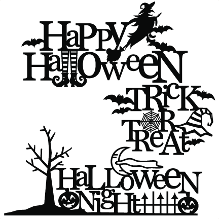 Download Halloween Titles SVG scrapbook title SVG cutting files ...