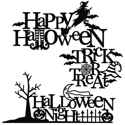 Halloween Titles Svg Scrapbook Title Svg Cutting Files Crow Svg Cut File Halloween Cute Files For Cricut Cute Cut Files Free Svgs