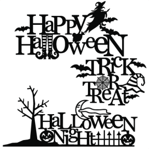 Download Halloween Titles SVG scrapbook title SVG cutting files ...