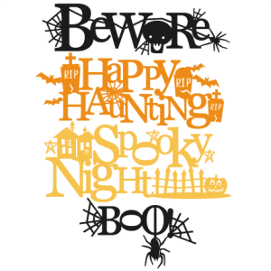 Halloween Titles SVG scrapbook title SVG cutting files crow svg cut file halloween cute files for cricut cute cut files free svgs