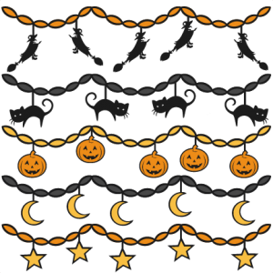 Halloween Party Banners SVG scrapbook files SVG cutting files crow svg cut file halloween cute files for cricut cute cut files free svgs