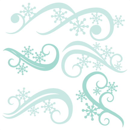 Download Winter Flourishes SVG scrapbook title winter svg cut file ...