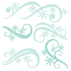 Winter Flourishes SVG scrapbook title winter svg cut file snowflake svg cut files for cricut cute svgs free