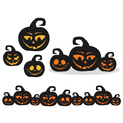 Download Spooky Pumpkins SVG scrapbook title SVG cutting files ...