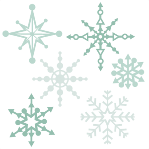 Snowflake Set SVG scrapbook title winter svg cut file winter cut file for scrapbooking cute cricut cut files