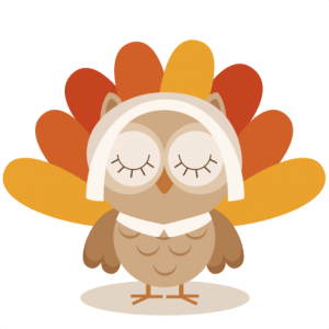 Thanksgiving Owl SVG cutting file thanksgiving svg cuts cute clip art clipart turkey cut file for scrapbooking