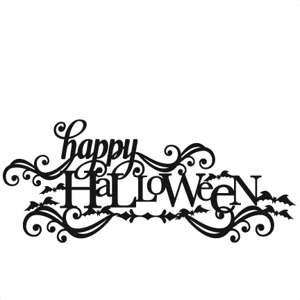 Download Happy Halloween SVG scrapbook title SVG cutting files crow ...