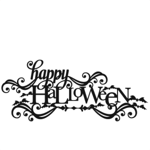 Happy Halloween SVG scrapbook title SVG cutting files crow svg cut file halloween cute files for cricut cute cut files free svgs