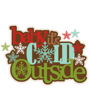 Baby, It's Cold Outside SVG scrapbook title winter svg cut file snowflake svg cut files for cricut cute svgs free