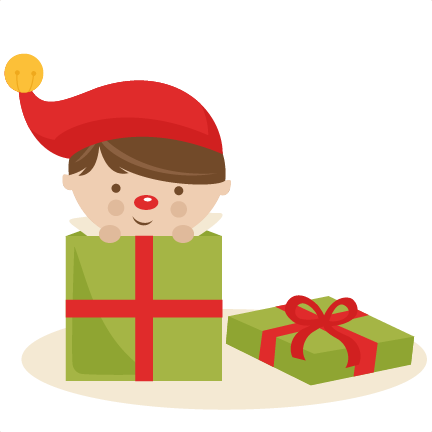 Download Boy Elf in Present SVG cutting files christmas svg cuts ...