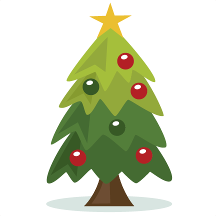 Christmas Tree scrapbook clip art christmas cut outs for cricut cute
