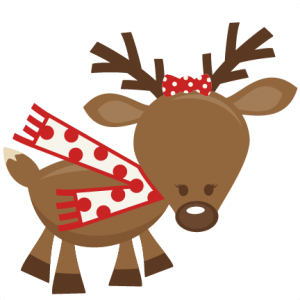 Cute Girl Reindeer SVG cutting files for scrapbooking cute cut files christmas svg cut files free svgs