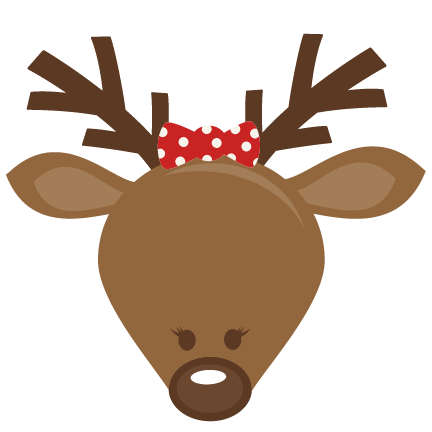 Download Cute Girl Reindeer Head SVG cutting files for scrapbooking ...