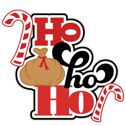 Ho Ho Ho Christmas Title SVG scrapbook cut file cute clipart files