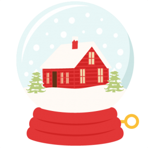 Winter House Snow Globe SVG scrapbook title winter svg cut ...