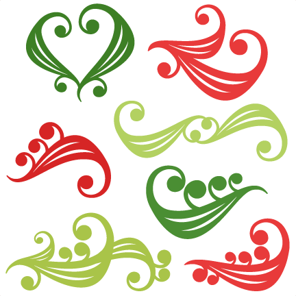 Download Christmas Flourishes SVG scrapbook title christmas svg cut ...