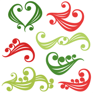 Christmas Flourishes SVG scrapbook title christmas svg cut file christmas svg cut files for cricut cute svgs free