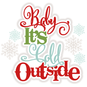 Baby, It's Cold Outside SVG scrapbook title winter svg cut file snowflake svg cut files for cricut cute svgs free