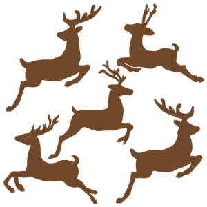 Flying Reindeer Set SVG cutting files for scrapbooking cute cut files christmas svg cut files free svgs