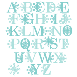 Snowflake Alphabet SVG scrapbook title winter svg cut file snowflake svg cut files for cricut cute svgs free