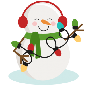Snowman With Christmas Lights SVG cutting files for scrapbooking winter cut files for cricut cute svg cuts free svg cuts free svgs
