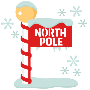 North Pole Sign scrapbook title winter svg cut file snowflake svg cut files for cricut cute svgs free christmas