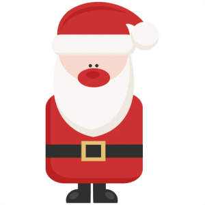 Funky Santa Claus title scrapbook clip art christmas cut outs for cricut cute svg cut files free svgs cute svg cuts