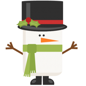 Funky Snowman title scrapbook clip art christmas cut outs for cricut cute svg cut files free svgs cute svg cuts