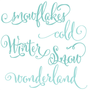 Winter Words SVG scrapbook title winter svg cut file snowflake svg cut files for cricut cute svgs free