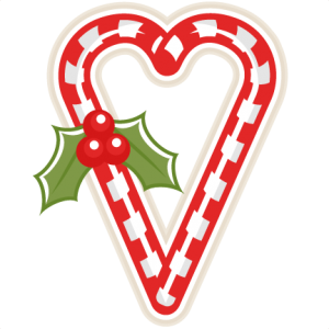 Candy Cane Heart scrapbook clip art christmas cut outs for cricut cute svg cut files free svgs cute svg cuts
