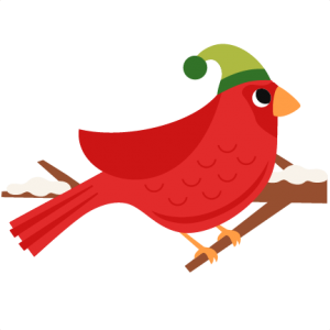 Red Christmas Bird scrapbook clip art christmas cut outs for cricut cute svg cut files free svgs cute svg cuts