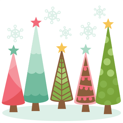 Christmas Trees scrapbook clip art christmas cut outs for ...