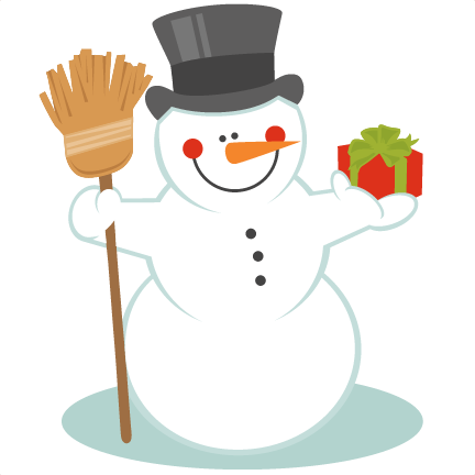 Snowman With Broom SVG scrapbook title winter svg cut file snowflake ...