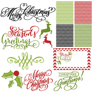 Holiday Card Set svg scrapbook clip art christmas cut outs for cricut cute svg cut files free svgs cute svg cuts