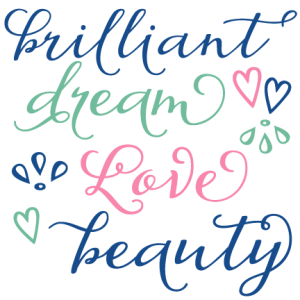Love Words Set SVG scrapbook title flowers SVG cutting file for scrapbooking free svg cuts free svgs flower svg files