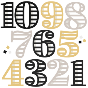 New Year Numbers svg cutting files for scrapbooking cute clip art balloon clipare free svg cut files