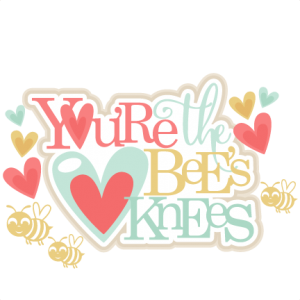 You're the Bee's Knees Scrapbook title Bee SVG cutting files bug svg cut files free svgs miss kate svg cut files cute svg cuts
