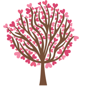 Heart Tree  SVG scrapbook cuts tree svg cut file tree svg cut files for cricut cute svgs free free svgs valentine