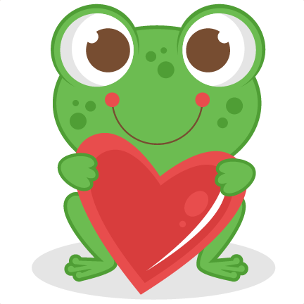 Love Frog scrapbook titles SVG cutting files frog cut files for