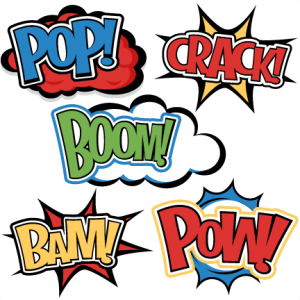 Superhero Words SVG cutting files for scrapbooking superhero clipart clip art cute free svg cuts
