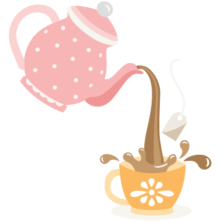 Pouring Tea Pot SVG cutting files for scrapbooking cute files cute clip art  tea clipart free