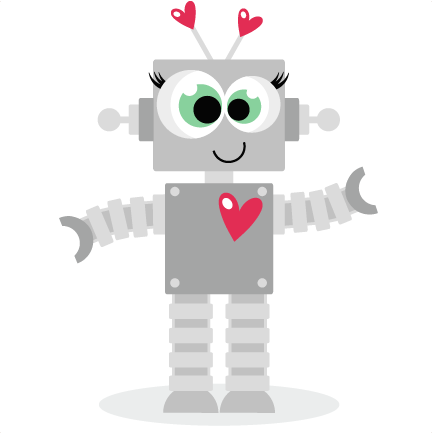 Download Love Robot scrapbook titles SVG cutting files robot cut ...