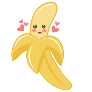 Valentine Banana scrapbook cuts SVG cutting files doodle cut files for scrapbooking clip art clipart doodle cut files for cricut free svg cuts