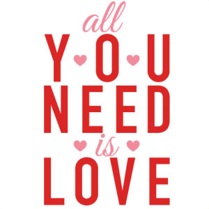 All You Need Is Love Valentine Subway Art scrapbook cuts SVG cutting files cut files for scrapbooking clip art clipart doodle cut files for cricut free svg cuts