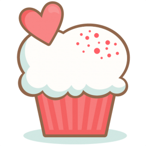 Valentine Cupcake scrapbook cuts SVG cutting files doodle cut files for scrapbooking clip art clipart doodle cut files for cricut free svg cuts