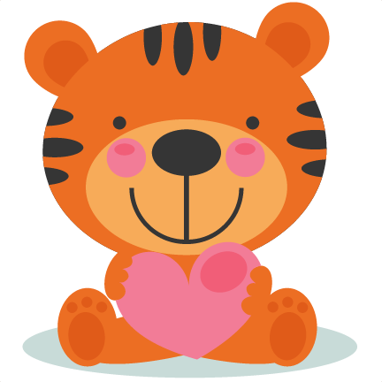 Download Cute Valentine Tigger scrapbook cuts SVG cutting files ...