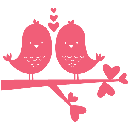 Download Birds In Love scrapbook titles SVG cutting files robot cut ...