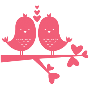 Birds In Love scrapbook titles SVG cutting files robot cut files for scrapbooking clip art clipart doodle cut files for cricut free svg cuts