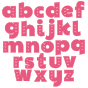 Valentine Alphabet scrapbook cuts SVG cutting files doodle cut files for scrapbooking clip art clipart doodle cut files for cricut free svg cuts