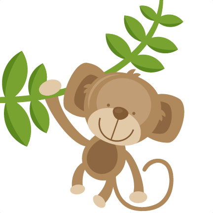 Download Hanging Monkey SVG cut files for scrapbooking silhouette ...